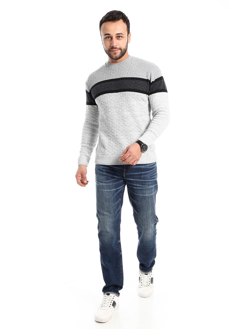 Caesar Wool Mens Pullover With Multi Design  - Image 1