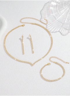 JewelryPalace Amazing Trendy Women's Zirconia Necklace And Earrings And Bracelet  Jewellery Set  - Image 3