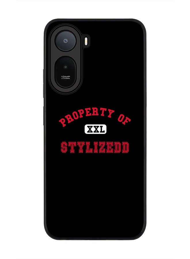 Stylizedd Rugged Case for Xiaomi Redmi A7 Pro 4G / Poco C81 / Poco C81 Pro / Poco C85x 5G- Slim Fit Hybrid Rubber Cover Property of Stylizedd