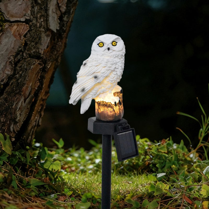 Solar Resin Owl Ground Stake Light Outdoor LED Lamp for Garden Decor Lawn Landscape Lamp - Image 3