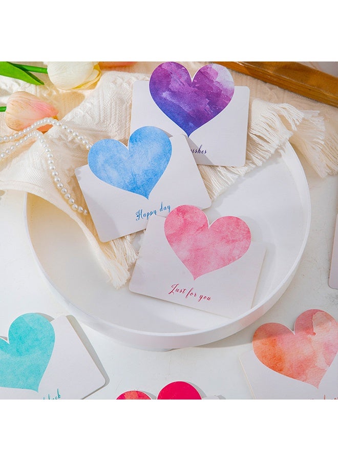 36 Pack Macaron Greeting Thank card, You Cards for Gender Reveal, Party Favors, Gifts, or Small Business — No Envelopes,6 Pastel Colors Mini  Cards (6Each) - Image 3