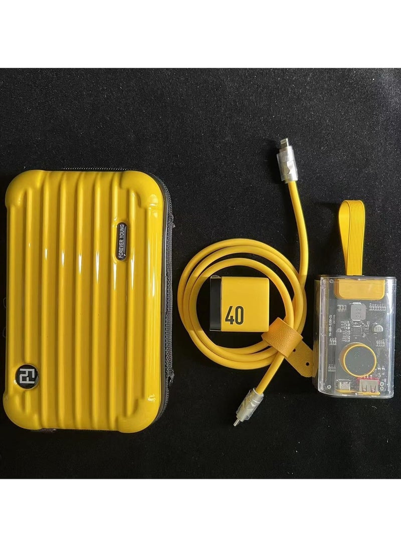 Kannzz Electronics Bag, Tech Accessories Case, Organizer Case for Travel Electronics, Water-Resistant Shockproof Organizer Pouch Compatible with Charger,Charging Cables,Electric shaver,Lighter, etc - Image 3