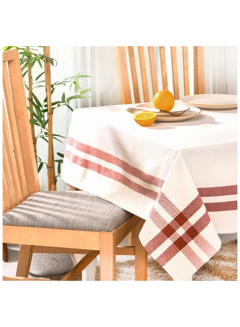 Folkulture Folkulture 100% Cotton Table Cloth 60 x 102 Inches, Rectangular Tablecloth, Boho Tablecloth, Farmhouse Tablecloth or Fabric Table Cloth, Long Table Cover Rectangle (Farmhouse Stripe)