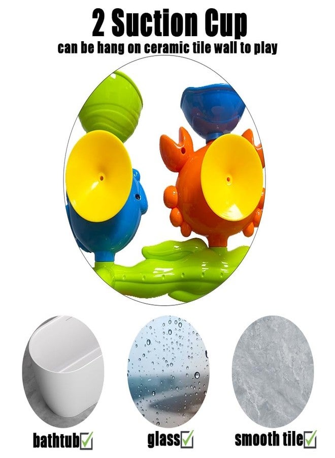 FFZDENA Baby Bath Toys for Kids Ages 1-3, Crab Bathtub Water Toys for Toddler 2-4, Mold Free Bath Toys W/ Suction Cup for Babies 6-12 Months Boys Girls Infant Gifts - Image 3