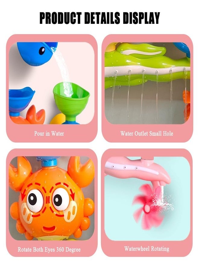 FFZDENA Baby Bath Toys for Kids Ages 1-3, Crab Bathtub Water Toys for Toddler 2-4, Mold Free Bath Toys W/ Suction Cup for Babies 6-12 Months Boys Girls Infant Gifts - Image 4