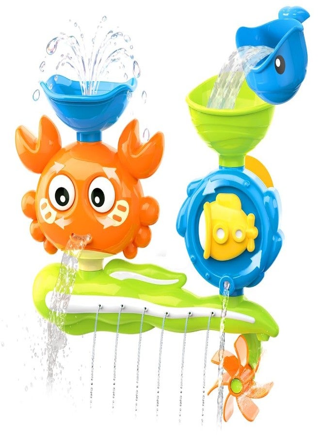 FFZDENA Baby Bath Toys for Kids Ages 1-3, Crab Bathtub Water Toys for Toddler 2-4, Mold Free Bath Toys W/ Suction Cup for Babies 6-12 Months Boys Girls Infant Gifts - Image 1