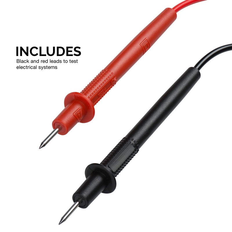 HILTEX 40508 Digital Multimeter Diode & Transistor Tester AC DC Volt Test Voltmeter, Automotive Multimeter Meter Tester, Measure Voltage Test, Car Battery Tester, Analog Multimeter Kit, Volt Meter - Image 4