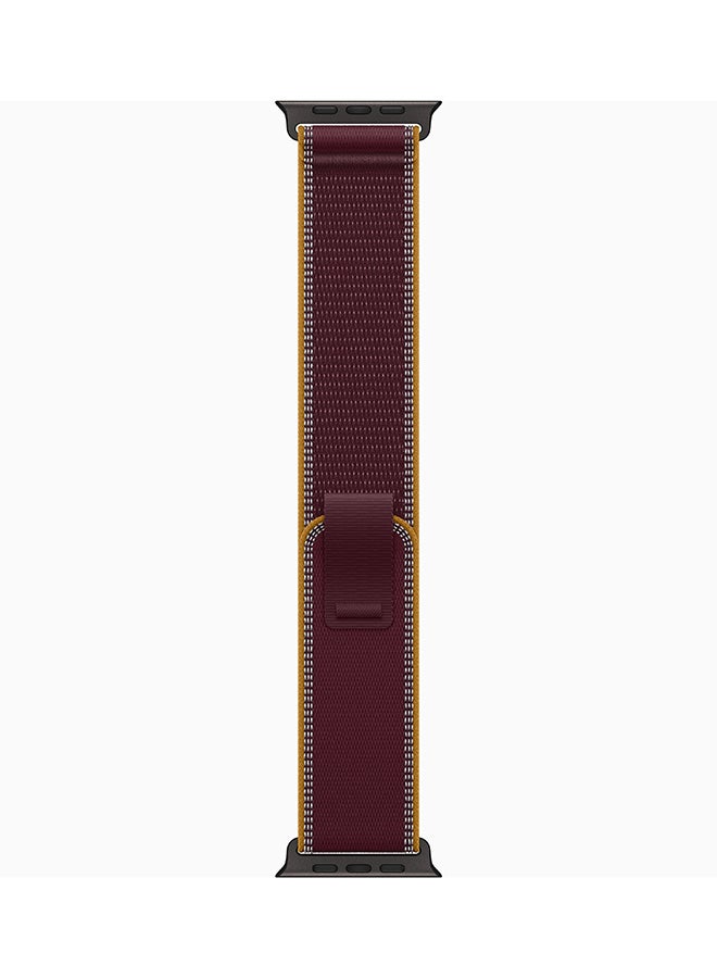 Apple Watch Ultra 4 GPS + Cellular (Middle East Version) Black Titanium Case With Burgundy Trail Loop Small/Medium - Image 3