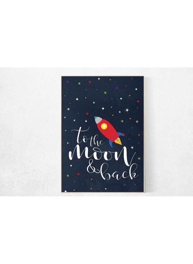Generic To the Moon and Back - Space Themed Nursery Wall Art | Best ...