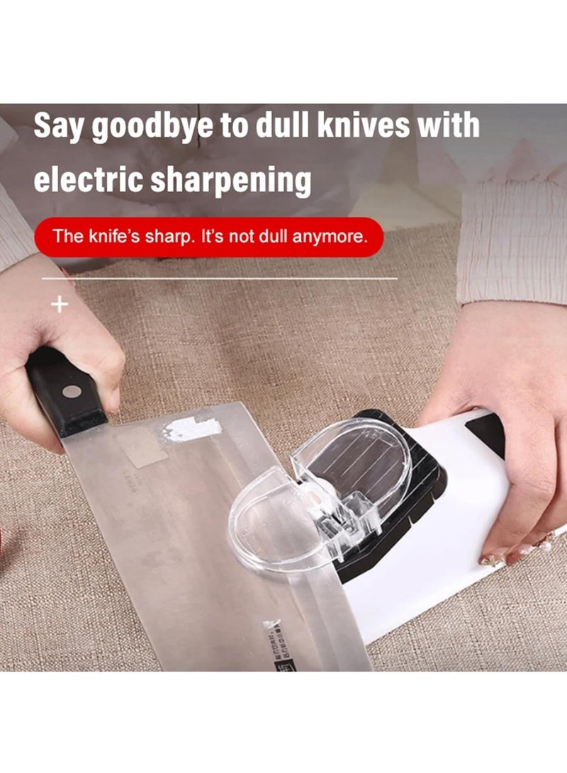 Electric Knife Sharpener, Professional Knife Sharpener for Home, Knife Sharpener, 5 Seconds for Quick Sharpening and polishing with Protective Cover (USB Interface Style)  - Image 4