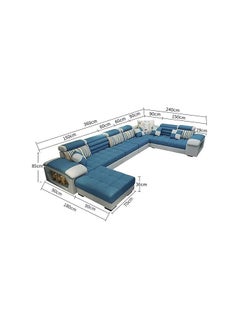 Poppins Home Poppins HOME Sofa set furniture new L shape modern simple furniture set design large sofa sectional combination sofa (Red)  - Image 3