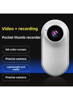 Generic Source Thumb Pet Camera Long Endurance Magnetic Thumb Motion Camera HD Portable Recorder-Body Color:Standard Machine + Silicone Collar - Black + 16gb High-speed Card  - Image 4