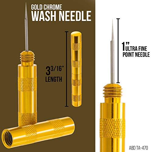 TCP Global Carburetor Airbrush Spray Gun 25 Piece Needle and Brush Cleaning Tool Set Kit 18 Wire Needles 5 Brushes 1 Sharp Pick Carb Cabon Jet Cleaner Remove Nozzle Paint Dirt Tattoo Tube - Image 5