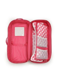 Badger Basket Toy Doll Travel Case With Popup Bed With Bedding For 18 Inch Dolls Pink  - Image 3