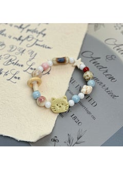 Jingdezhen Ceramic Bracelet Summer Fashion Cookie Cat Bangle 1037-04 Huanqi