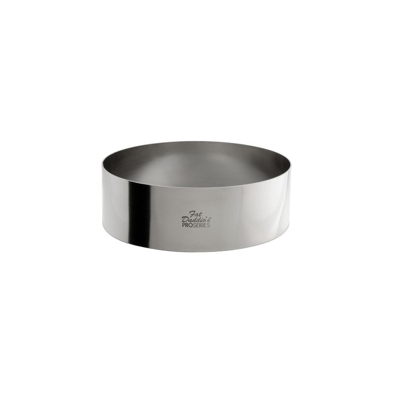 Fat Daddios Stainless Steel Round Cake Pastry Ring 6 x 2 Inch