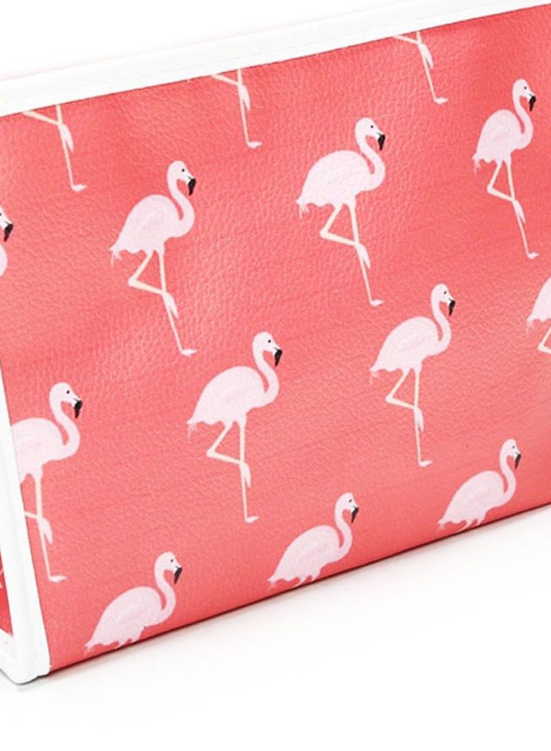 Loquat Waterproof Make-Up Storage Bag Red/White - Image 2