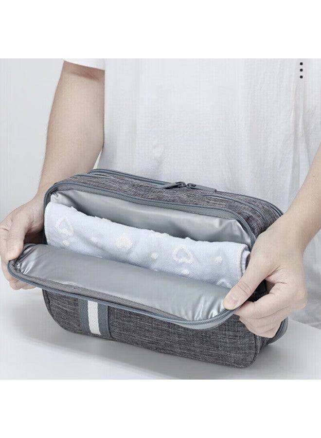 Forty thousand kilometers 40,000 Kilometers, Toiletry Bag With Wet And Dry Separation, Multifunctional Travel Large Capacity Cosmetic Storage Bag For Men And Women, Sw7187  - Image 4