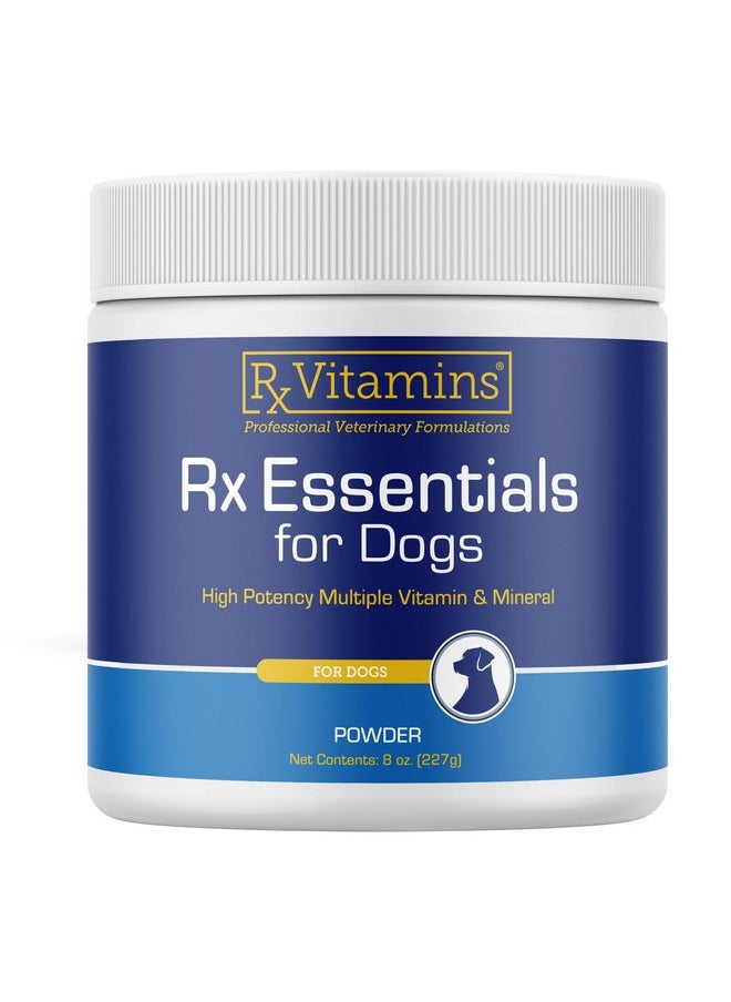 Rx Vitamins Rx Vitamins Essentials for Dogs - Daily Dog Multivitamin Powder - with Blue Spirulina for Dogs, Kelp Powder, and Milk Thistle for Dogs - Complete Dog Vitamins and Essential Minerals - 8 oz  - Image 1