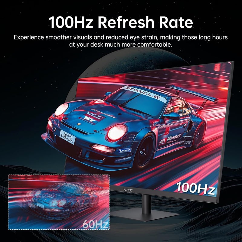 KTC 32 Inch 2K 120Hz Computer Monitor, IPS QHD 2560 x 1440p Monitor with Ultra-Thin Bezels, HDR10, Freesync/G-sync, HDMI/DP Ports, Tilt Adjustable, Eyecare, Ideal for Office and Casual Gaming - Image 2