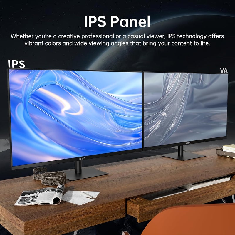 KTC 32 Inch 2K 120Hz Computer Monitor, IPS QHD 2560 x 1440p Monitor with Ultra-Thin Bezels, HDR10, Freesync/G-sync, HDMI/DP Ports, Tilt Adjustable, Eyecare, Ideal for Office and Casual Gaming - Image 3