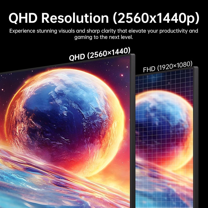 KTC 32 Inch 2K 120Hz Computer Monitor, IPS QHD 2560 x 1440p Monitor with Ultra-Thin Bezels, HDR10, Freesync/G-sync, HDMI/DP Ports, Tilt Adjustable, Eyecare, Ideal for Office and Casual Gaming - Image 5