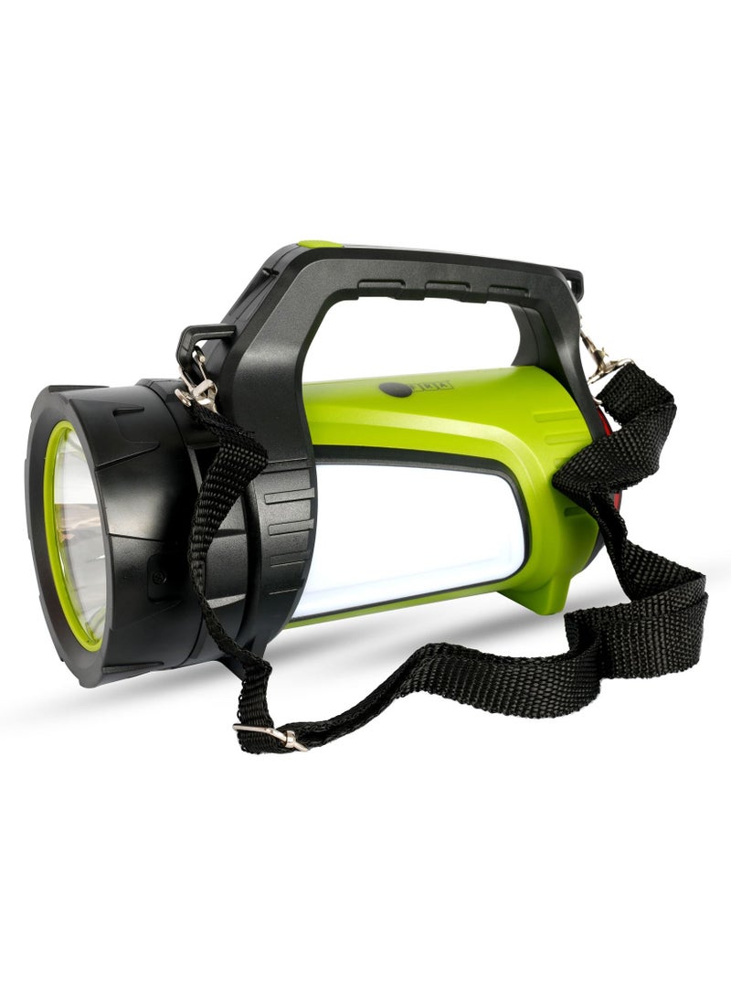 AFRA AFRA LED Camping Torch, 12W, Rechargeable 6000MAH Battery, USB Charging Cable, Features Multiple Lighting Modes, High, Low and Strobe, IP66 Water Resistance, 1000 Lumens  - Image 1