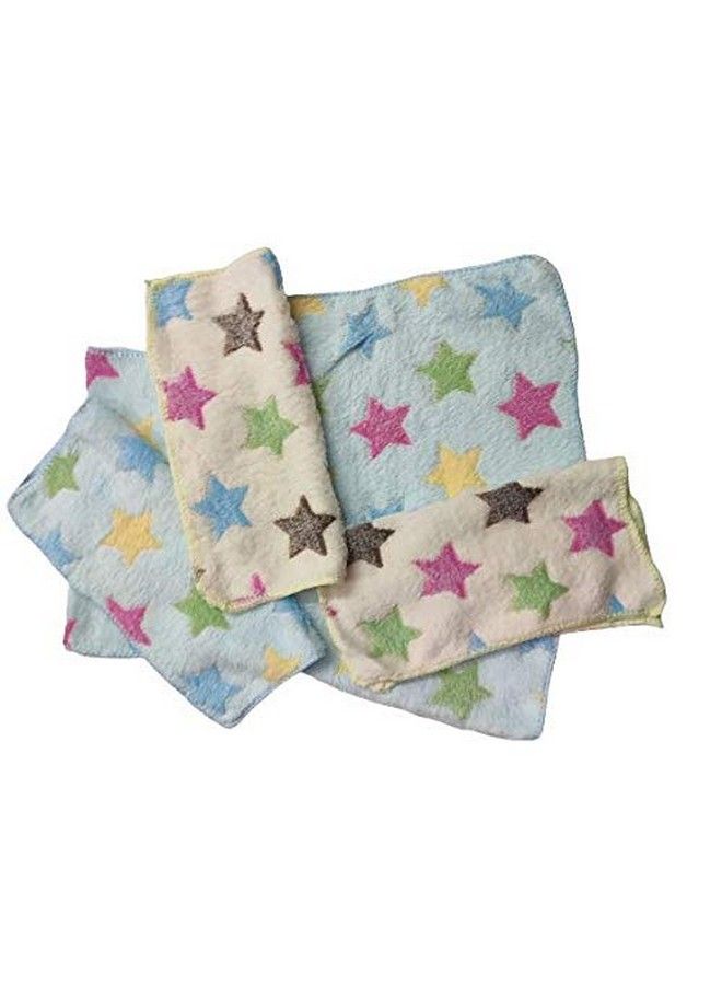 Oras Cotton Super Soft Original Microfiber Fabric Printed Face Towel (10X10Inch Multicolor) Pack Of 12 - Image 3