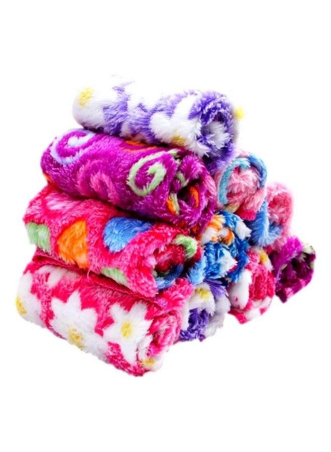 Oras Cotton Super Soft Original Microfiber Fabric Printed Face Towel (10X10Inch Multicolor) Pack Of 12 - Image 2