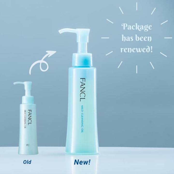 FANCL Mild Cleansing Oil, Japanese Facial Cleansing Oil, Makeup Remover, Oil Cleanser, 100% Preservative Free, Clean Skincare for Sensitive Skin [US Package] (1, Blue) - Image 2