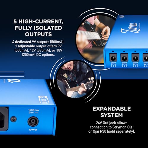 Strymon Zuma R300 Expandable Guitar Effects Pedal Power Supply for 9V, 12V, and 18V Guitar Pedals and Pedalboards, Ultra Low Profile Design - Image 5