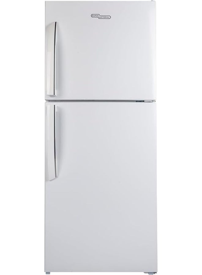 Super General 255 Liters Top Mount Refrigerator Freezer SGR255E, No Frost, 182 Liters Net Capacity, Reversible Door, Electronic Temperature Control SGR255E white