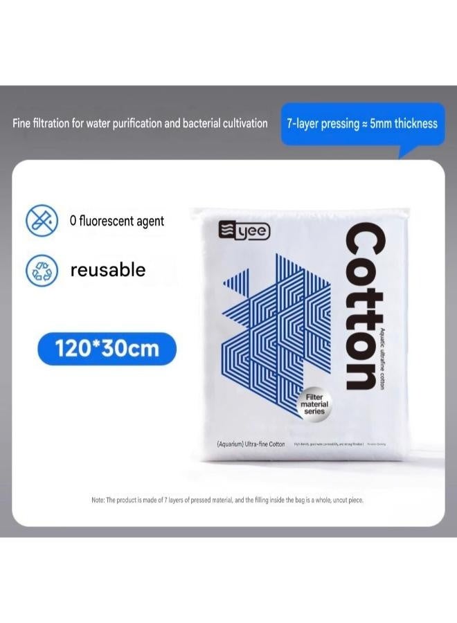 Yee Ultrafine Aquarium Filter Cotton – (120 × 30 × 0.5 cm) - Image 3