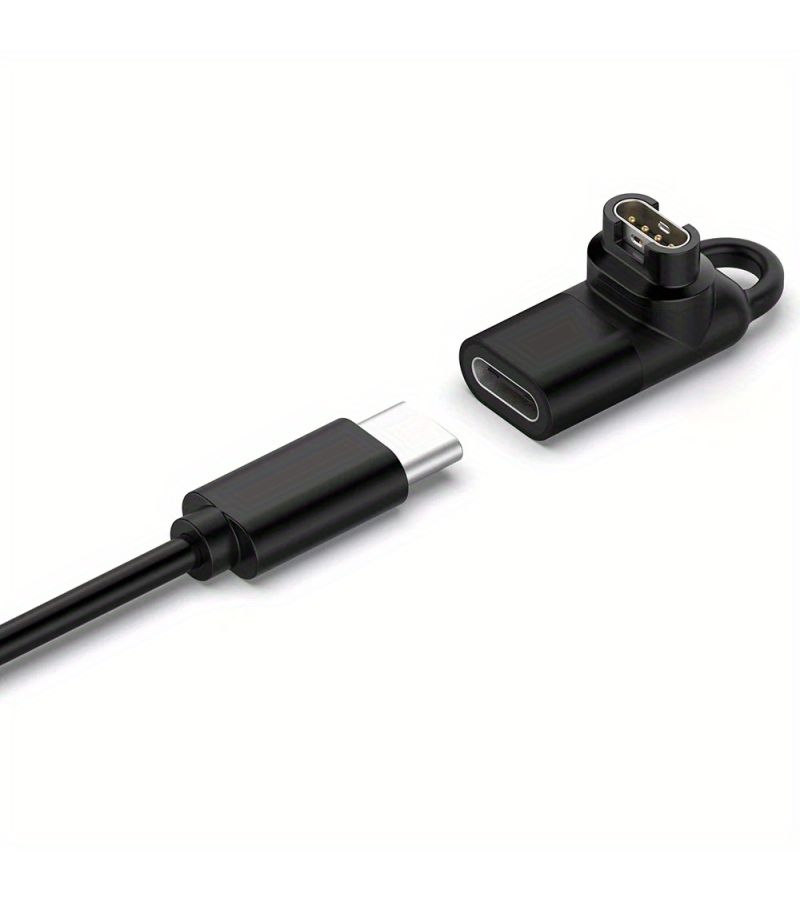 Type C Charger Adapter Fast Charging Flat Shape USB Oxygen Free Copper Wire Silvery Compatible Watch Charger Silvery - Image 5