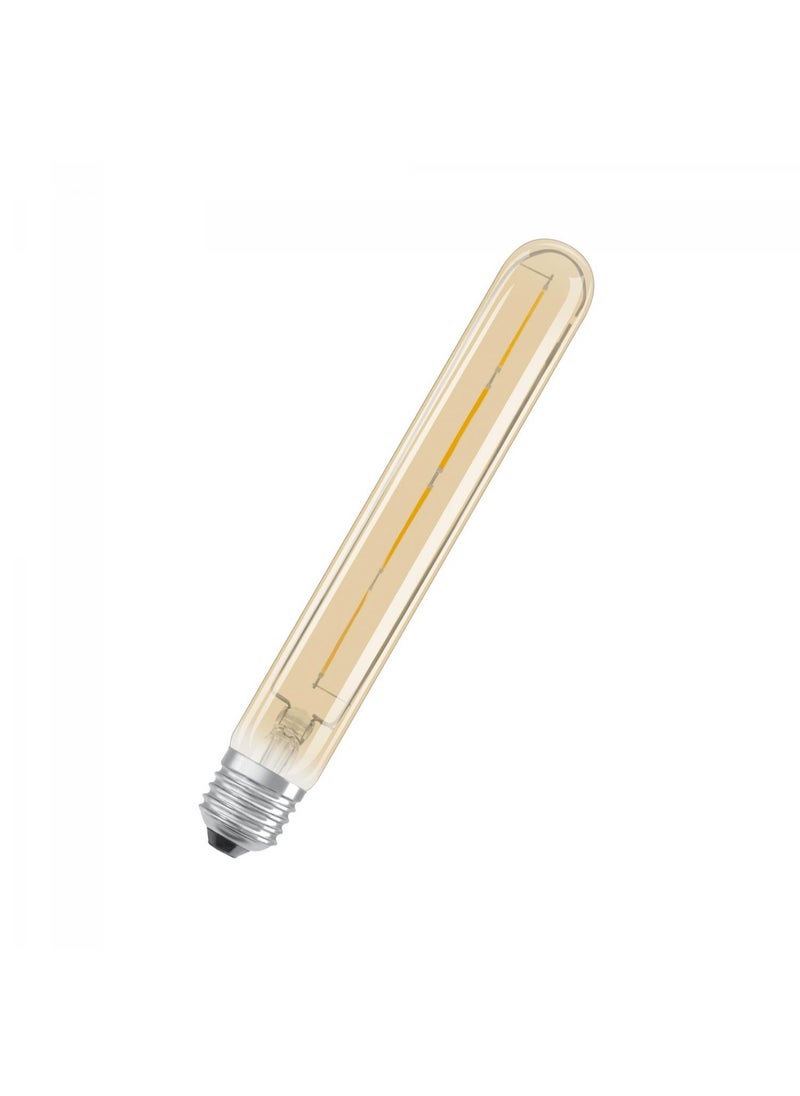 Osram Osram Vintage 1906 4W E27 Led Filament Tubular Light Bulb Gold 2000K, Non-Dimmable  - Image 1