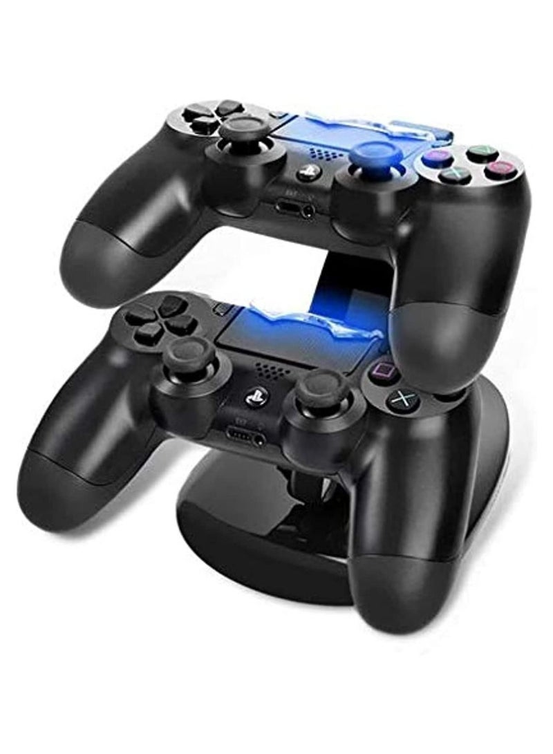 Controller Charger Dock LED Dual USB Charging Station Stand For Sony PS4/PS4 Pro Controller - Image 1