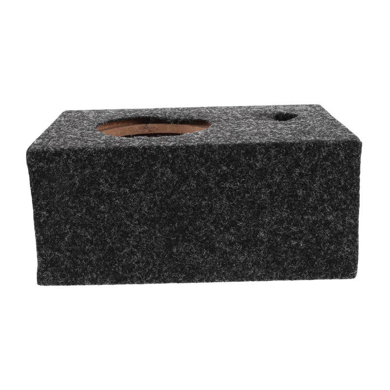 Carpeted Car Audio Subwoofer Enclosure Box 10 Inch DIY Modification Tweeter Box - Image 2