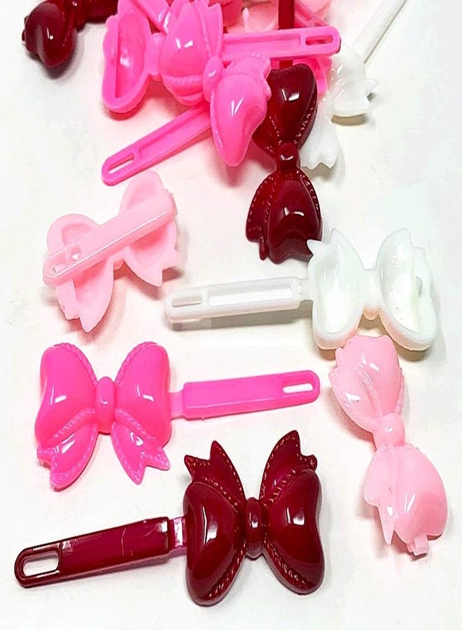 Tara Girls Self Hinge Bow Hair Barrettes 18 Pieces Selection (Pink Mix) - Image 3