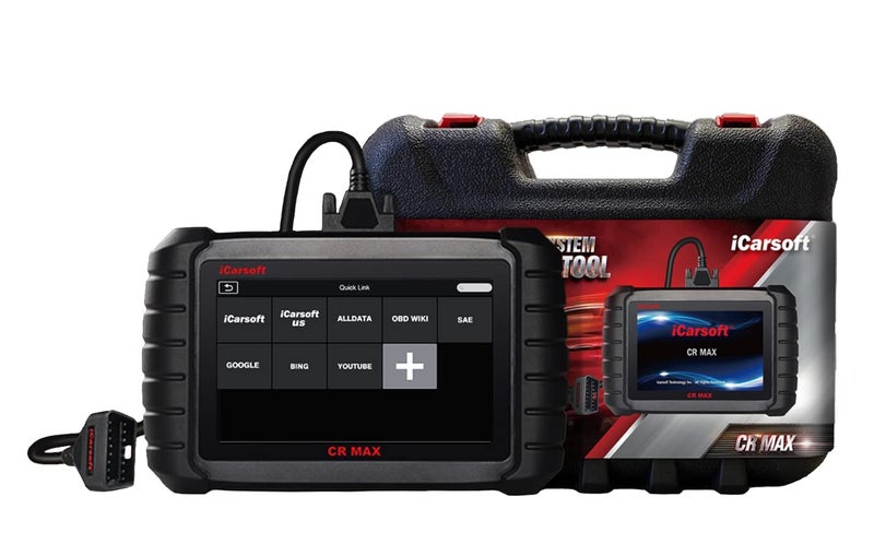 iCarsoft CR Max + Free Screen Protector - Professional Multibrand Automotive Diagnostic Scanner - Read/Erase Faults Codes - Reset Oil Service - Coding & Programming - Image 1