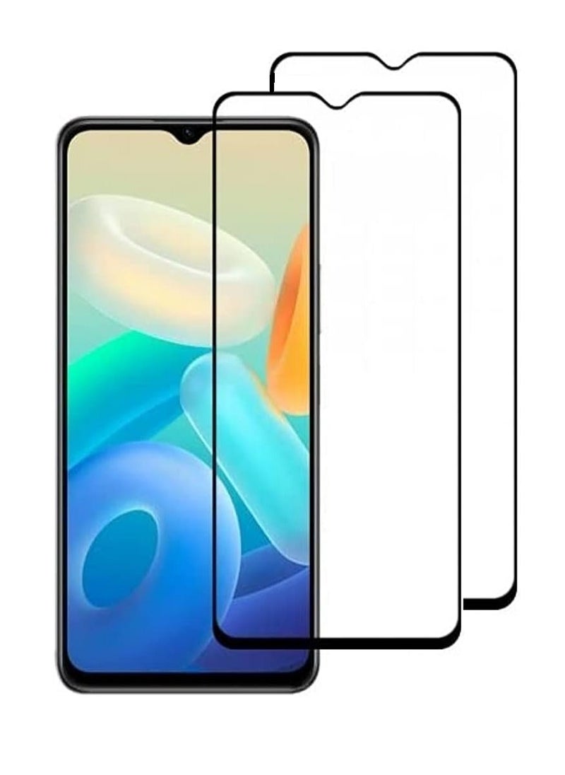 Super 2 Pieces Tempered Glass Screen Protector 5D Designed For vivo Y55s Full Glue Edge to Edge Full Screen Coverage And Bubble Free - Image 1