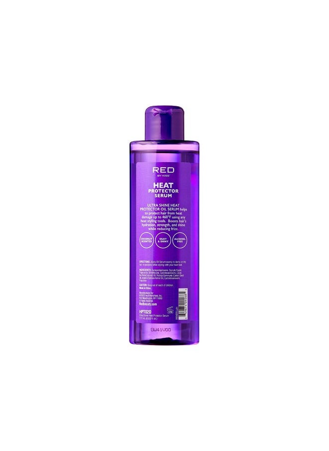 Red by Kiss Heat Protector Hair Styling Serum, Thermal Protection Ultra Shine Oil Serum, Protects Hair Form Heat Damage, Anti Frizz Strengthening Hydrating (6 Fl Oz)  - Image 2