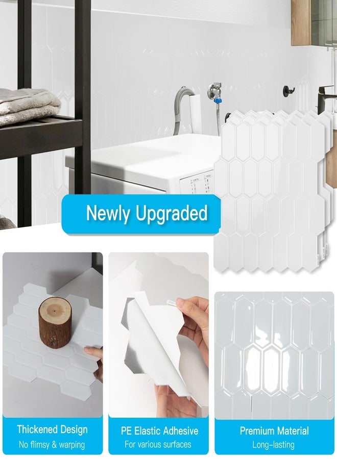 Art3d 10-Sheet Heavy-Duty Peel and Stick Backsplash, Self-Adhesive Vinyl Wall Tiles for Kitchen Countertop Bathroom, White - Image 5
