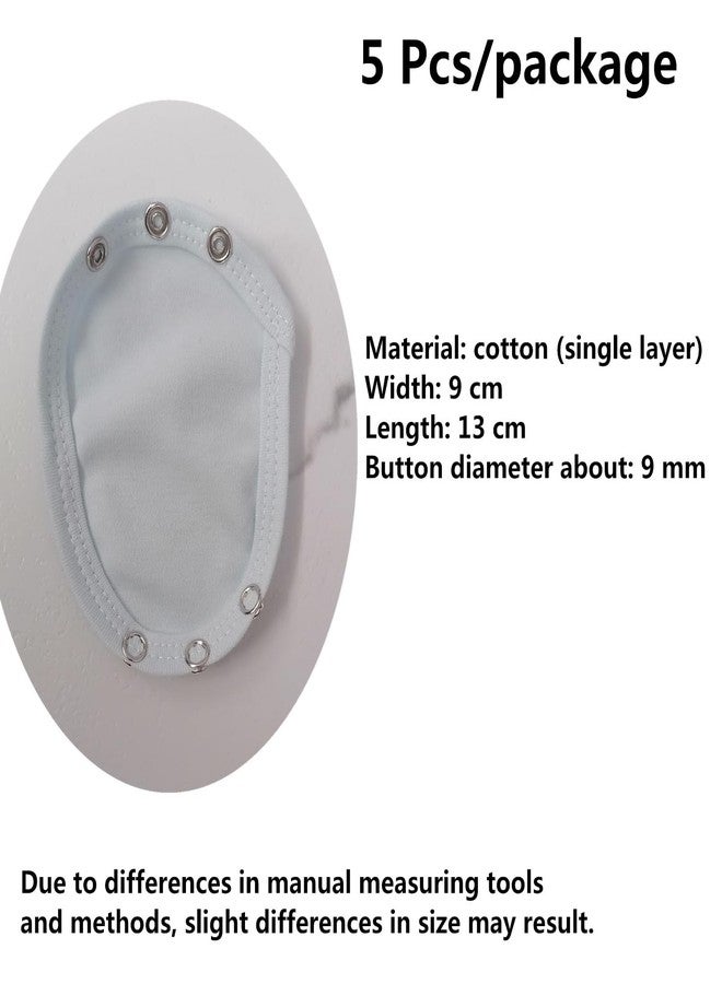PPX 5Pcs Baby Bodysuit Extender Onesie Extenders Universal Jumpsuit Extend Body Extender Push Button Baby - White - Image 2