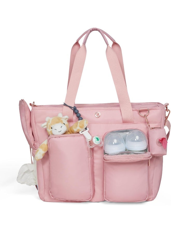 Huggies Carry All Weekender Tote Diaper Bag, Bridal Rose - Image 1