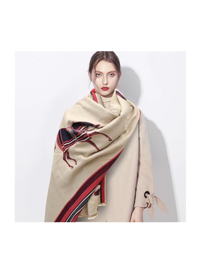 Anna Cashmere-Feel Versatile Cape Scarf Wrap - Image 3