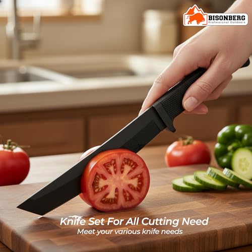 BISONBERG Utility Kitchen Knife, Portable Multi-Purpose Blade for Home, Office, Travel - Image 3