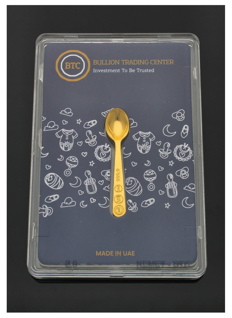 BTC - Gold Spoon 24KT - Image 1