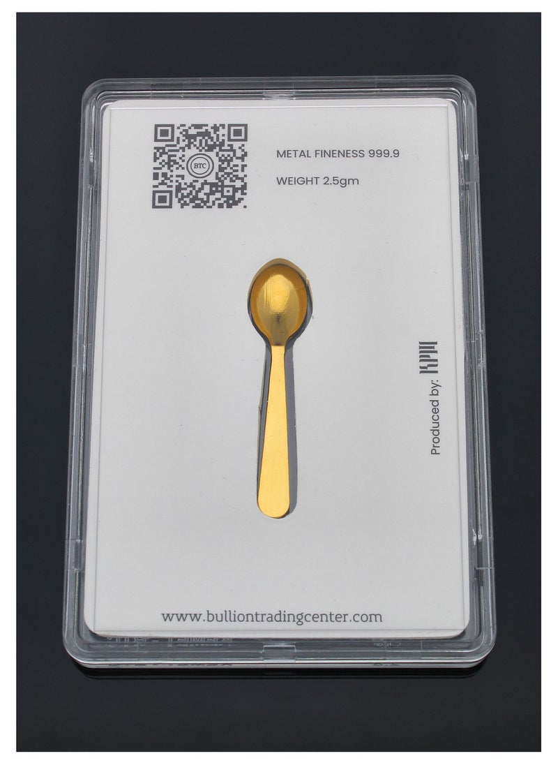 BTC - Gold Spoon 24KT - Image 1