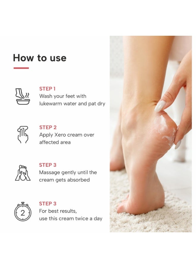 DERMATOUCH Xero Cream | Specially for Dry & Cracked Feet | Soothes & Moisturizes |For Corns & Calluses| For both Men & Women | 50G - Image 5