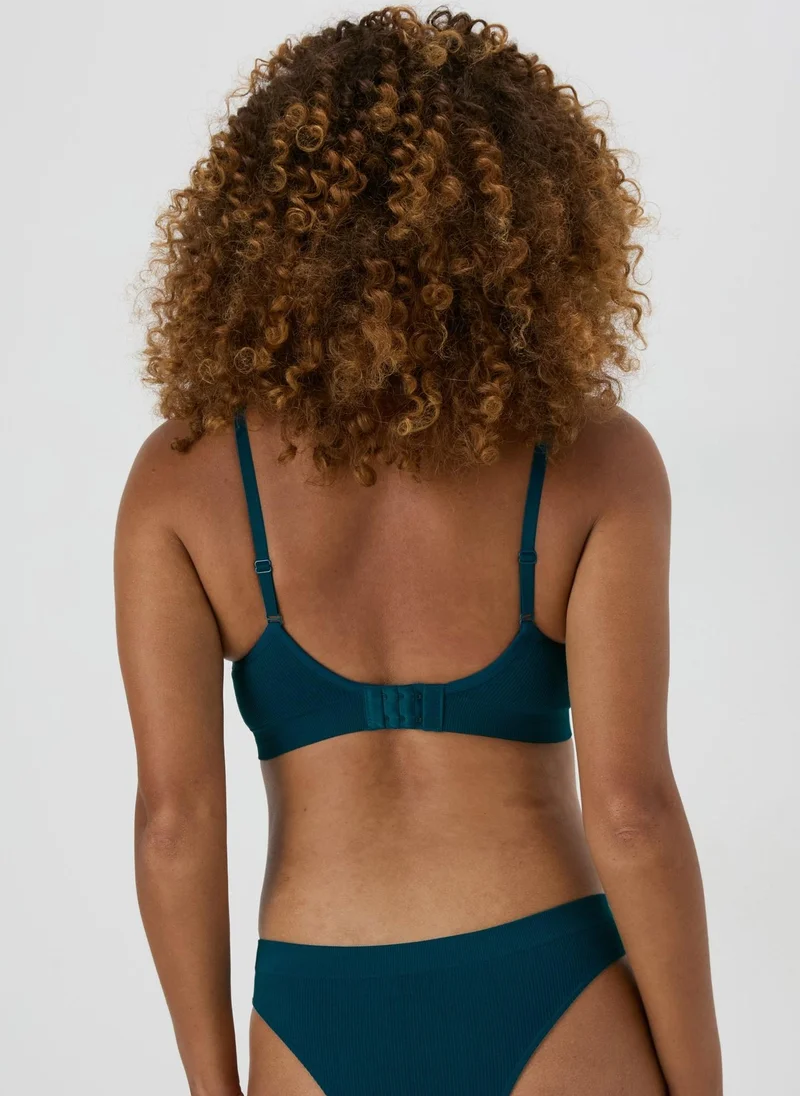 Matalan Teal Seamless Bra & Briefs Set